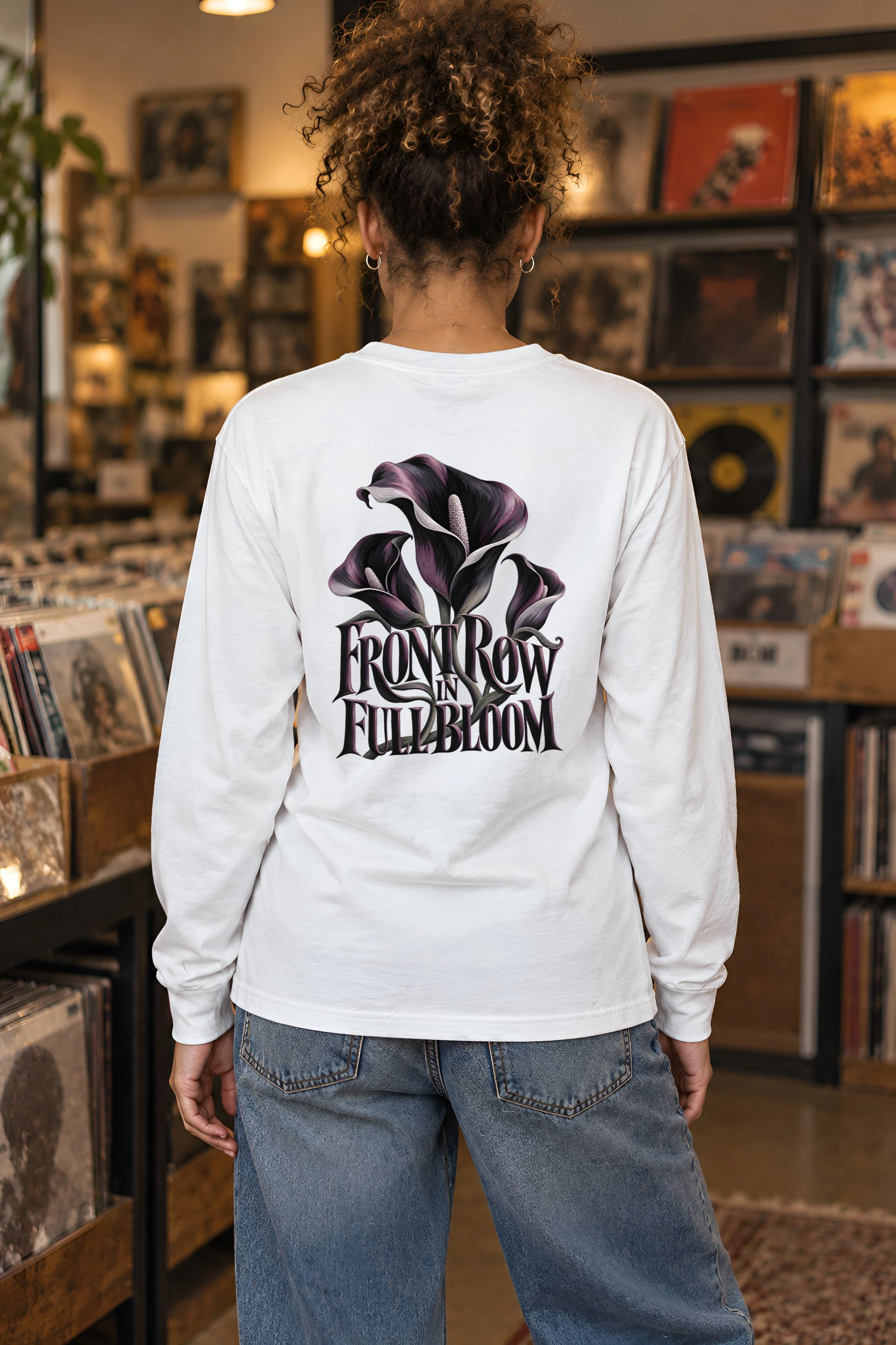 "Front Row in Full Bloom" Unisex Longsleeve T-shirt