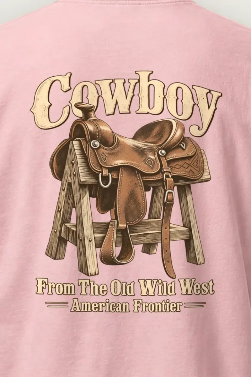 "Frontier Saddle" Heavyweight Unisex Crewneck T-shirt