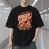 "Frozen Lake Skating Society" Men's Oversized Heavyweight Crewneck T-Shirt