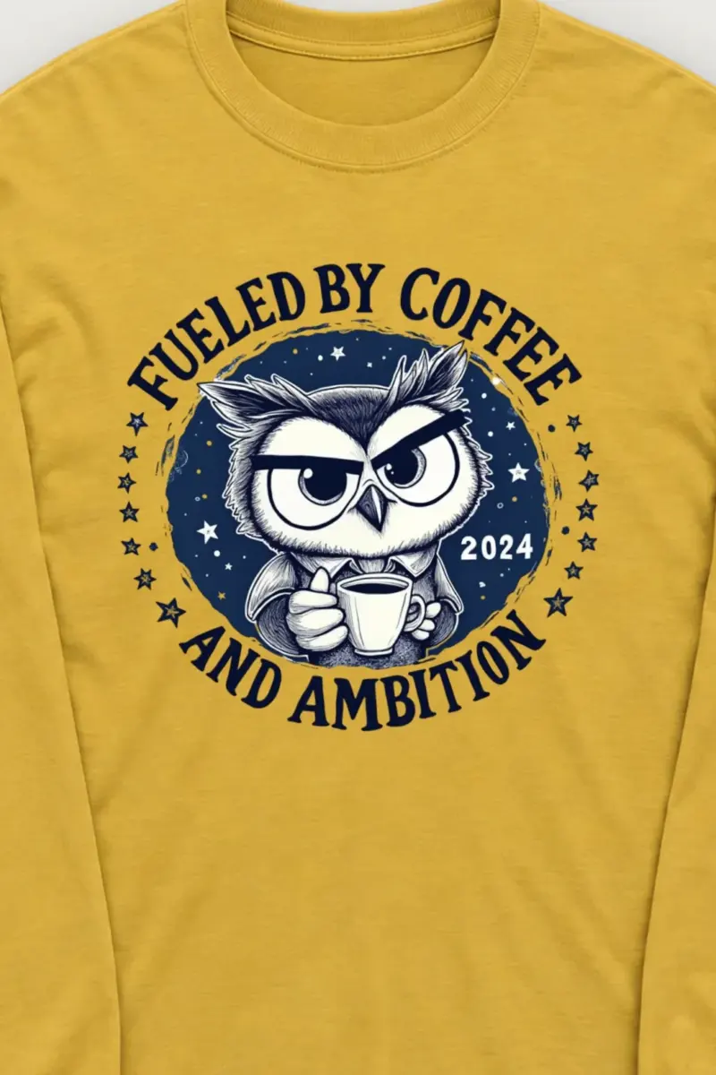 "Fueled By Coffee" Unisex Longsleeve T-shirt