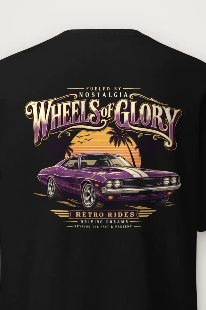 "Fueled By Nostalgia" Heavyweight Unisex Crewneck T-shirt
