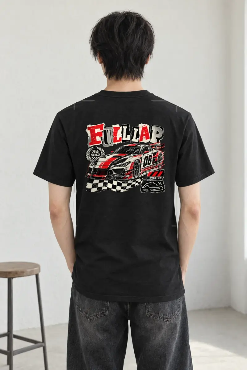 "Full Lap Seoul Circuit" Heavyweight Unisex Crewneck T-shirt