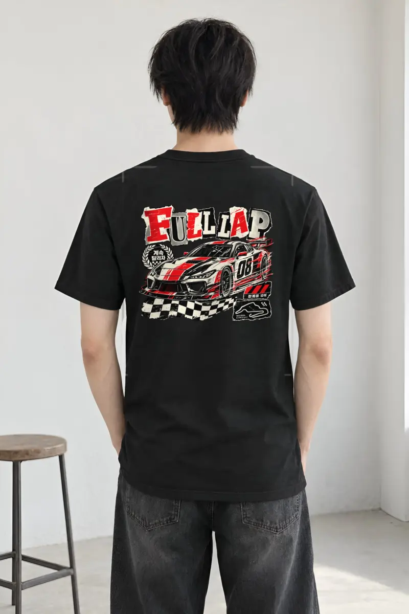 "Full Lap Seoul Circuit" Heavyweight Unisex Crewneck T-shirt