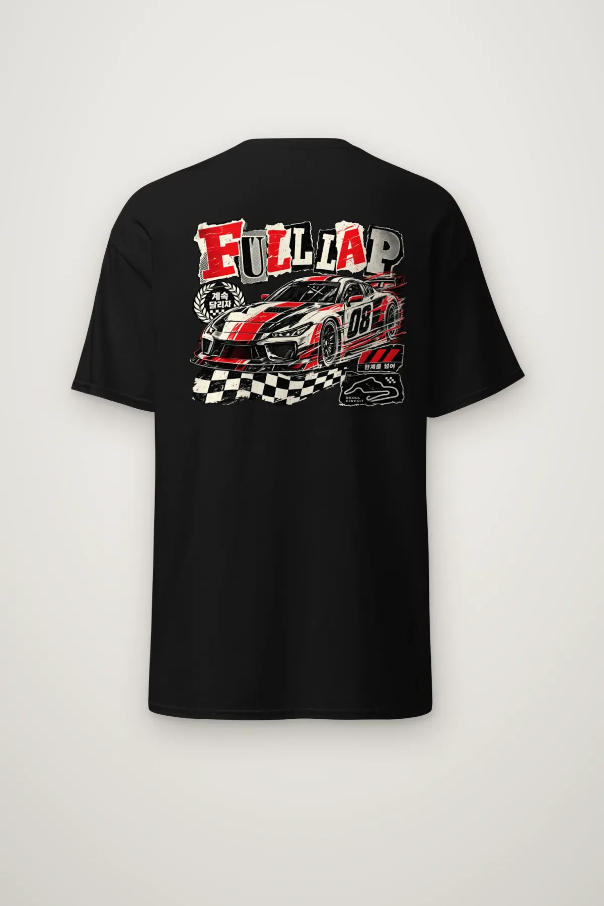"Full Lap Seoul Circuit" Heavyweight Unisex Crewneck T-shirt