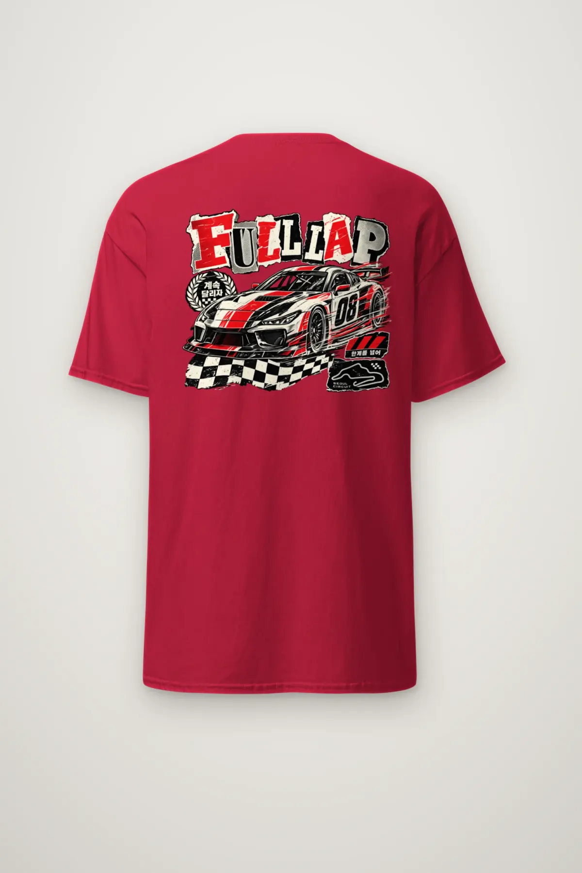 "Full Lap Seoul Circuit" Heavyweight Unisex Crewneck T-shirt