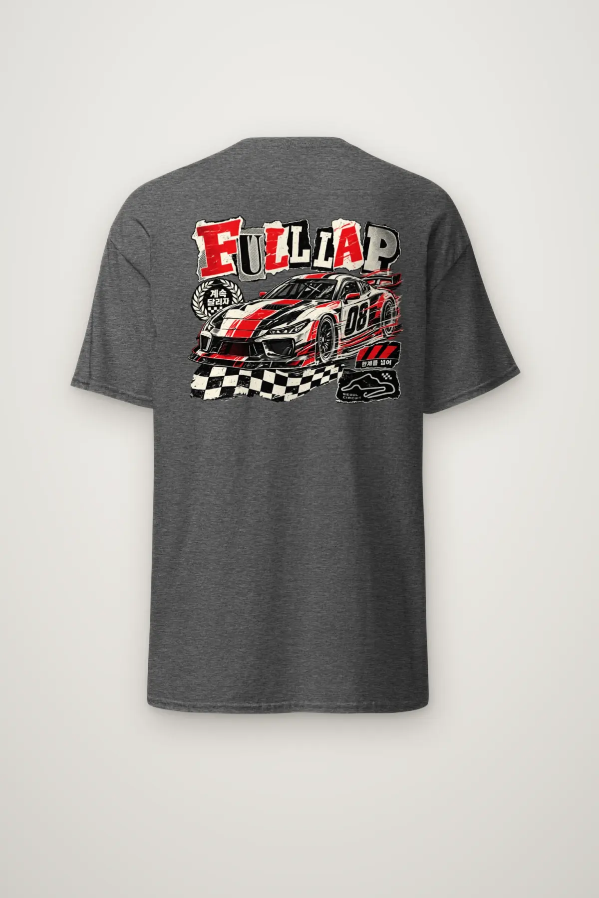 "Full Lap Seoul Circuit" Heavyweight Unisex Crewneck T-shirt