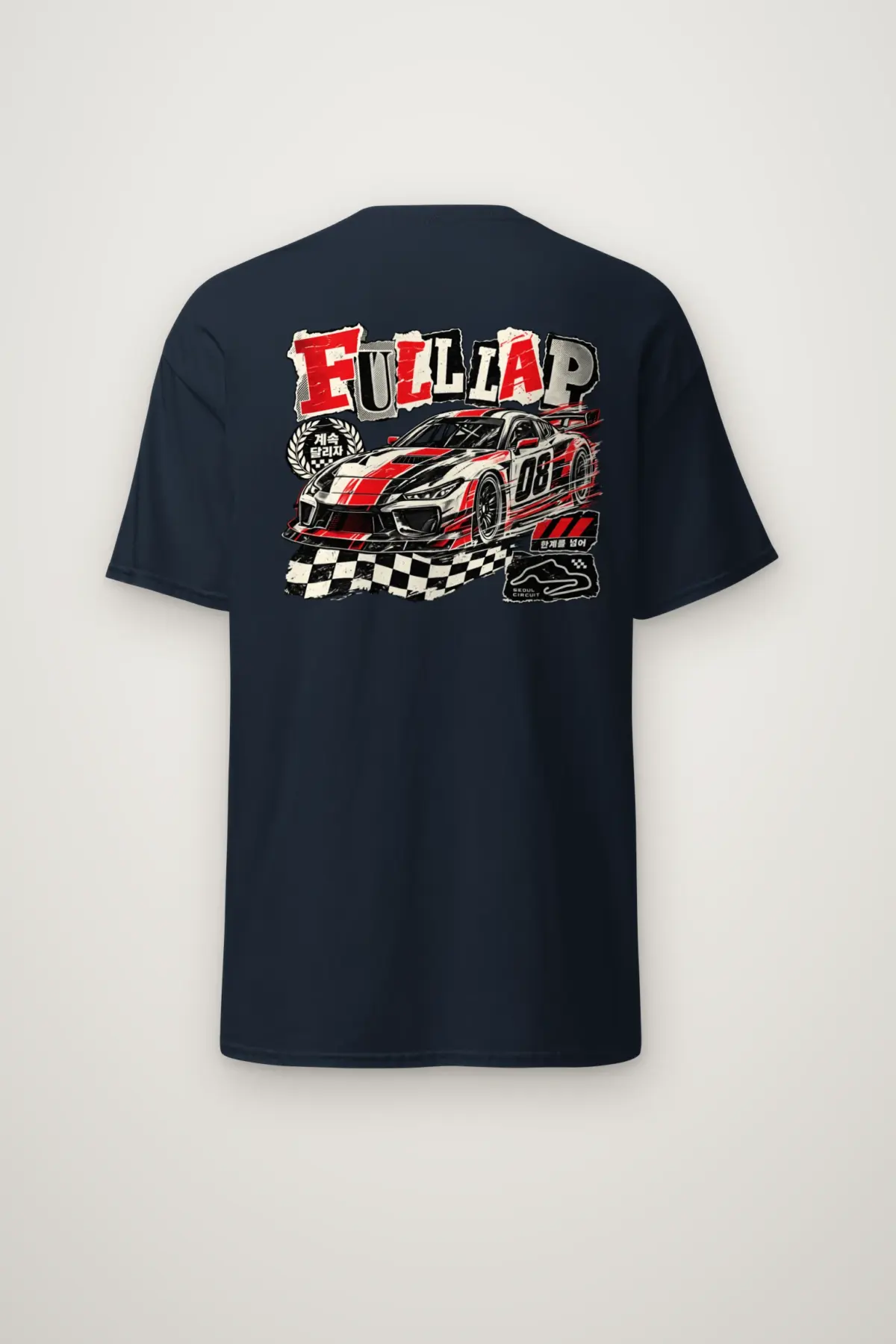 "Full Lap Seoul Circuit" Heavyweight Unisex Crewneck T-shirt