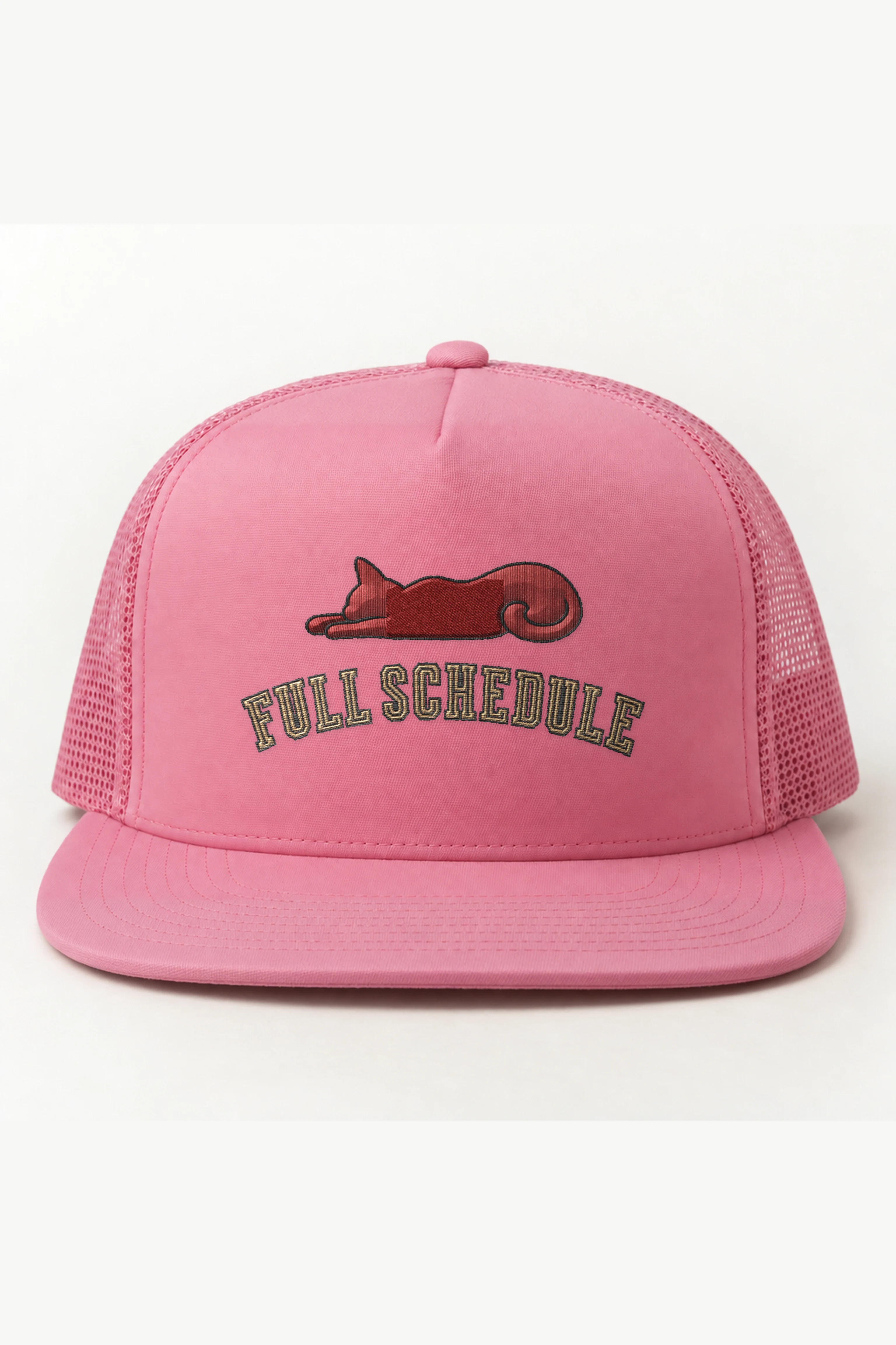"Full Schedule" 5 Panel Trucker Cap · Embroidered