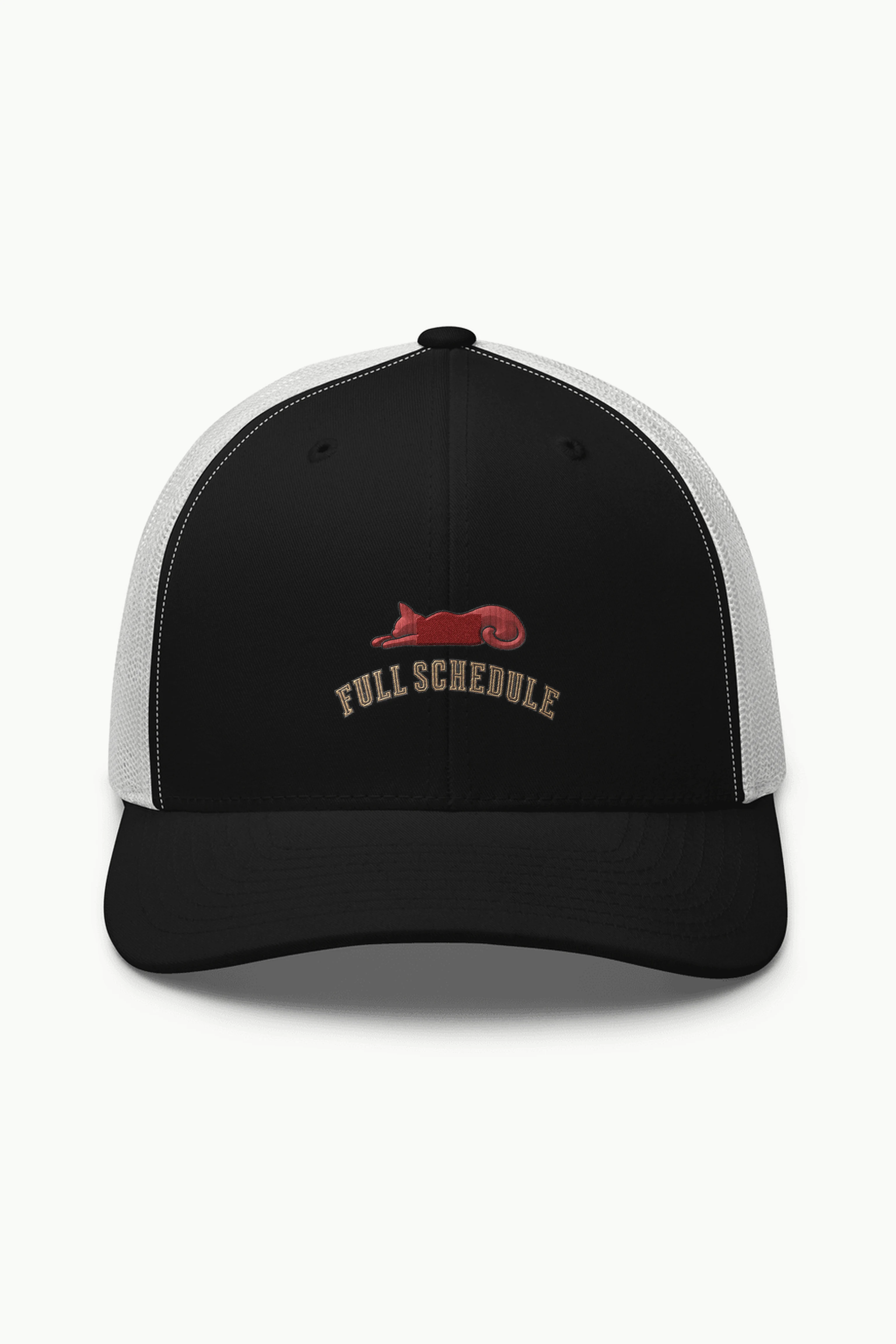 "Full Schedule" Retro Trucker Cap · Embroidered