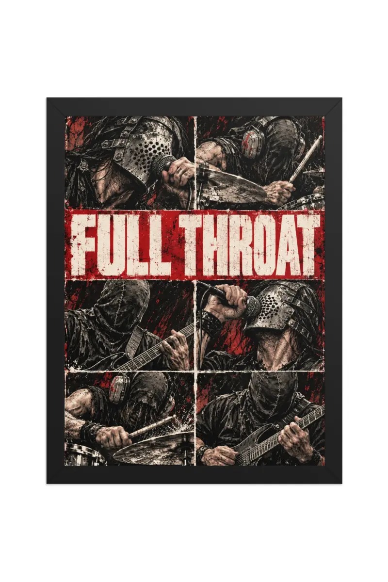“Full Throat” Premium Wooden Framed Poster