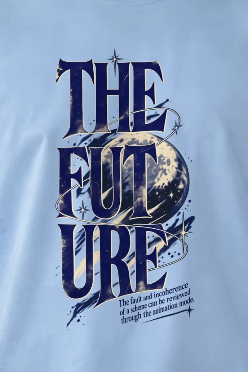 "Future Animation Mode" Unisex Longsleeve T-shirt - the graphic up close