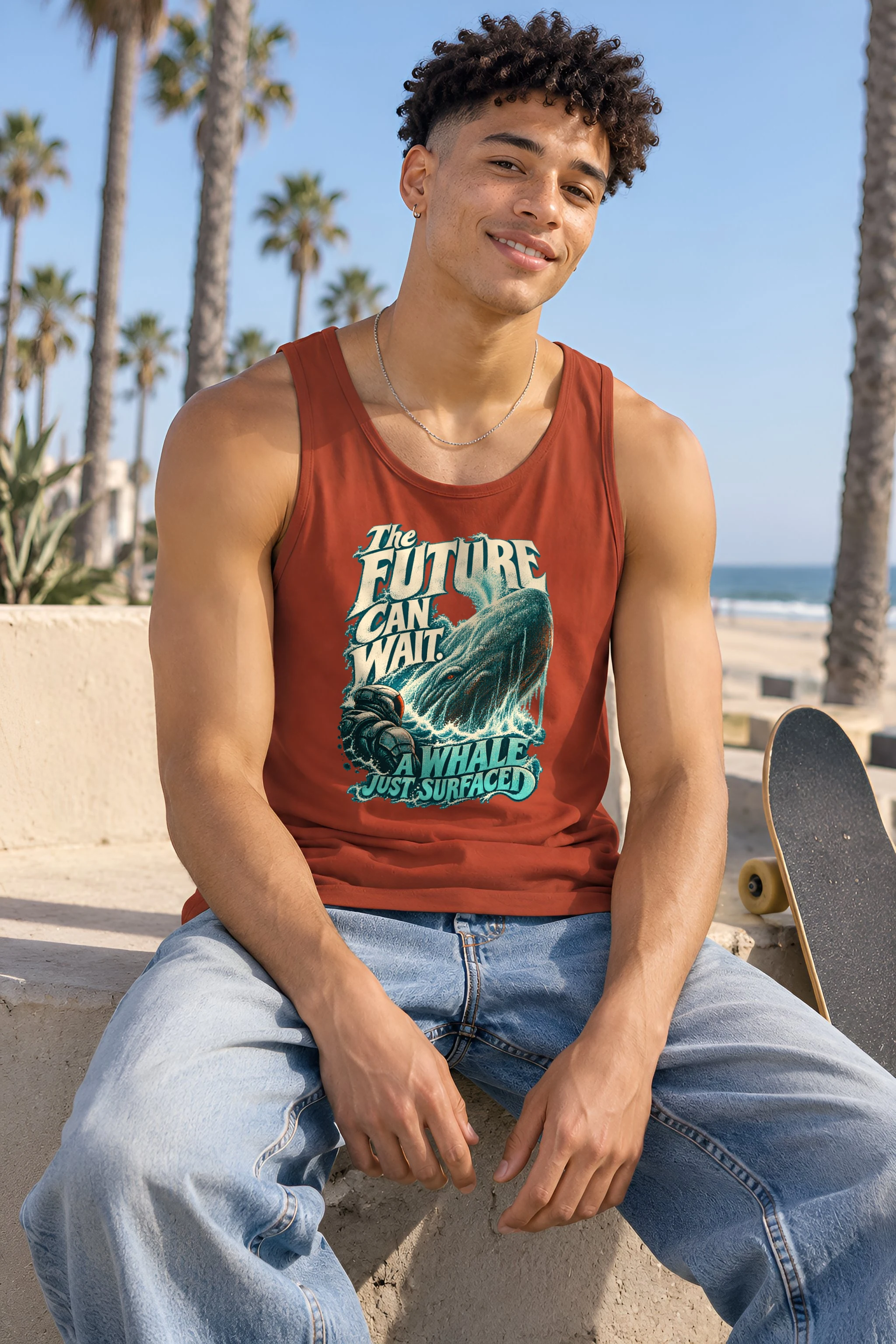 "Future Can Wait" Unisex Jersey Tank