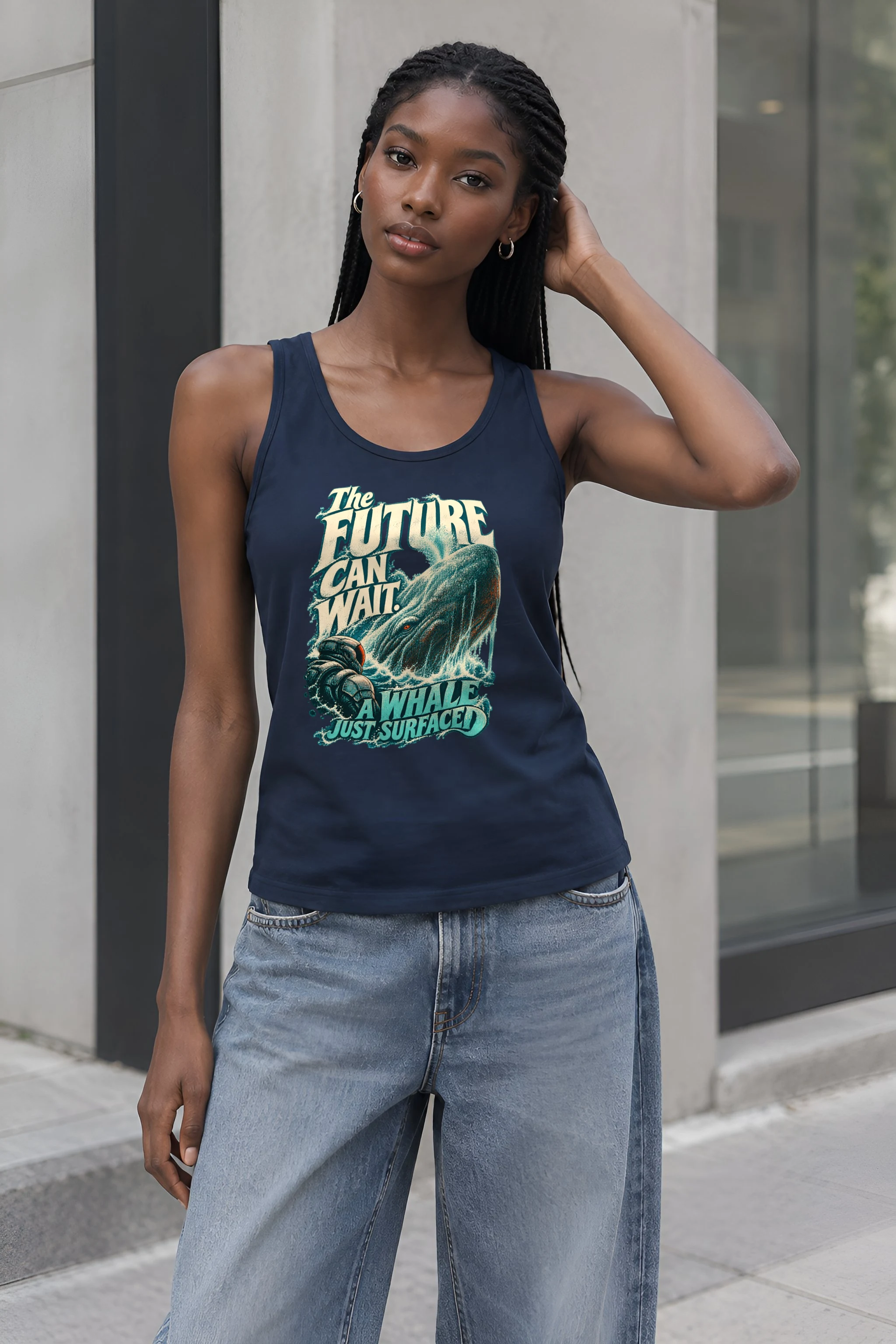 "Future Can Wait" Unisex Jersey Tank