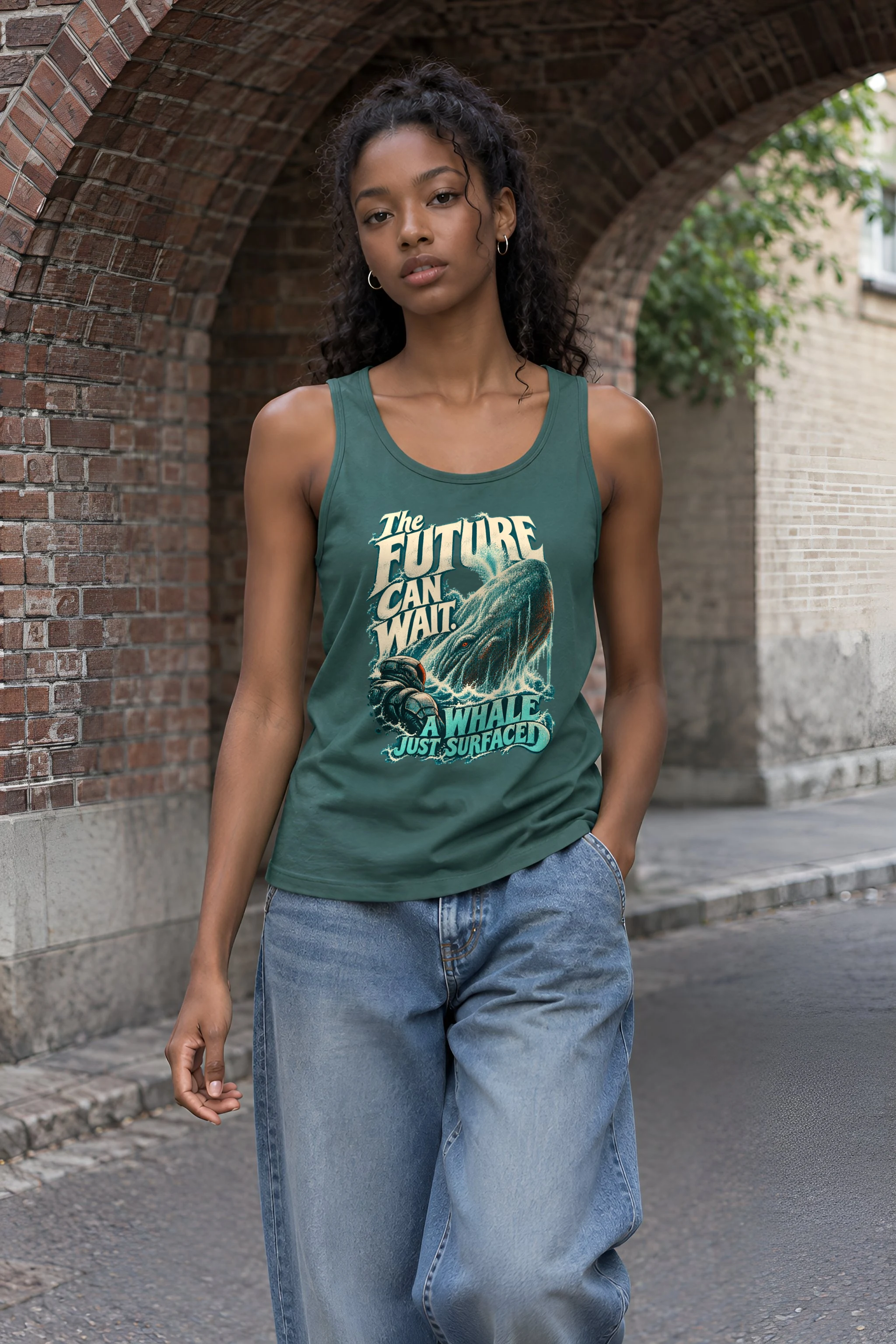 "Future Can Wait" Unisex Jersey Tank