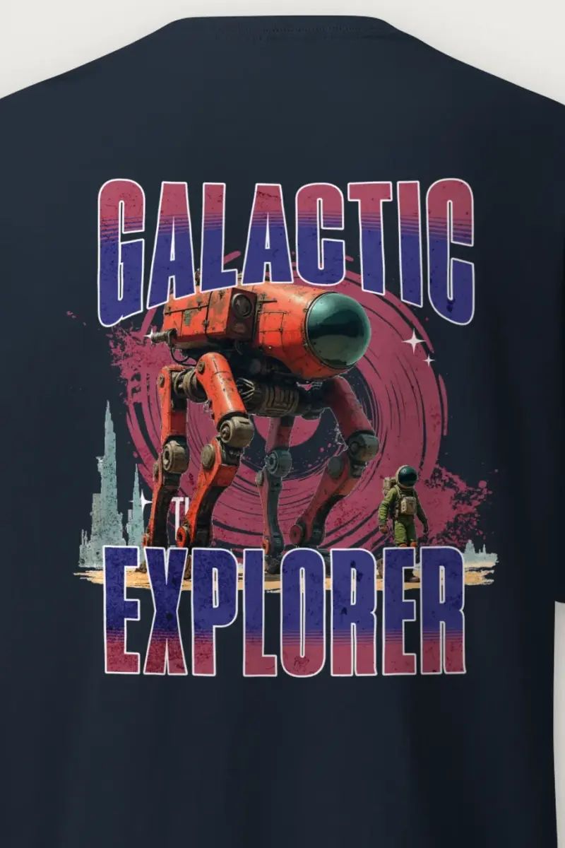 "Galactic Explorer" Heavyweight Unisex Crewneck T-shirt