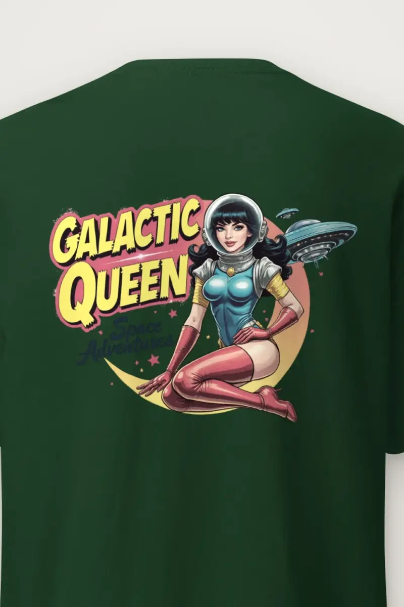 "Galactic Queen" Heavyweight Unisex Crewneck T-shirt