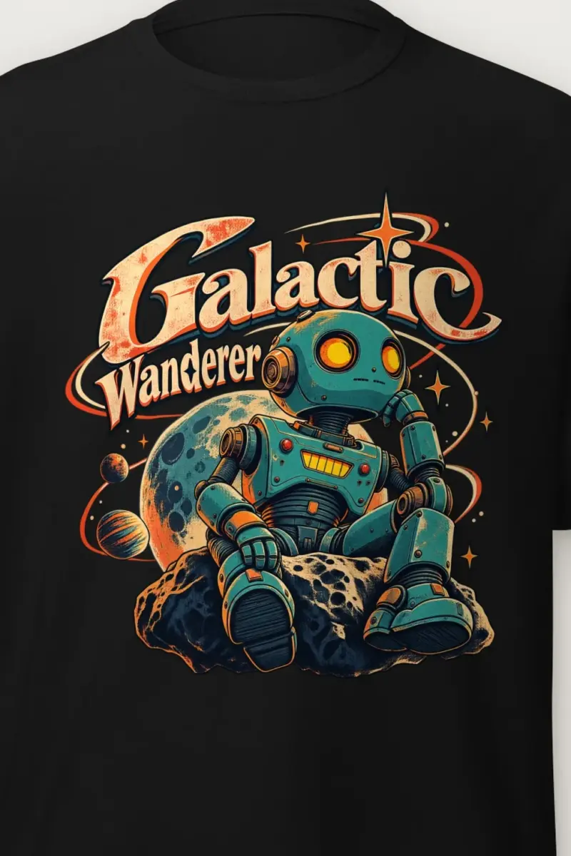 "Galactic Wanderer" Heavyweight Unisex Crewneck T-shirt