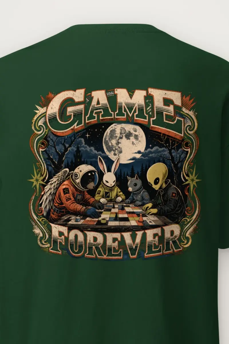 "Game Forever" Heavyweight Unisex Crewneck T-shirt