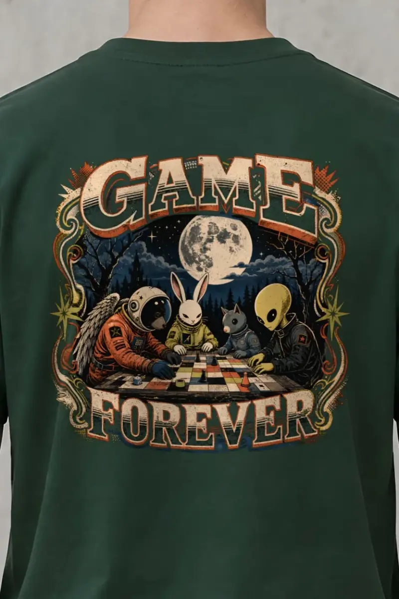 "Game Forever" Heavyweight Unisex Crewneck T-shirt