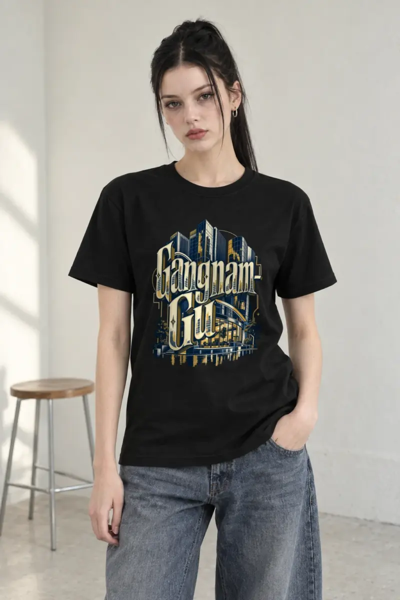 "Gangnam-Gu" Heavyweight Unisex Crewneck T-shirt