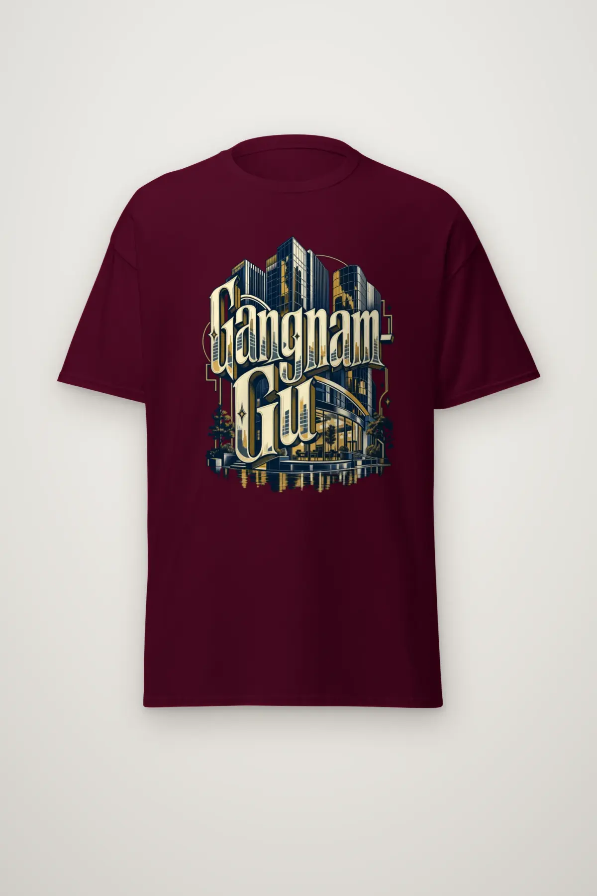 "Gangnam-Gu" Heavyweight Unisex Crewneck T-shirt