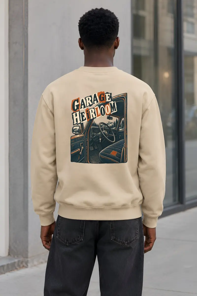 “Garage Heirloom” Heavy Blend Unisex Crewneck Sweatshirt