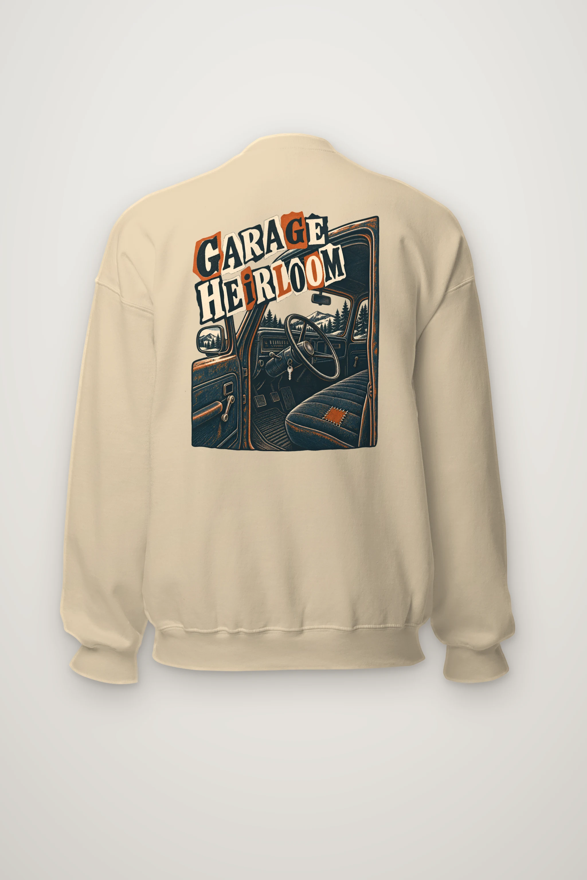 "Garage Heirloom" Heavy Blend Unisex Crewneck Sweatshirt