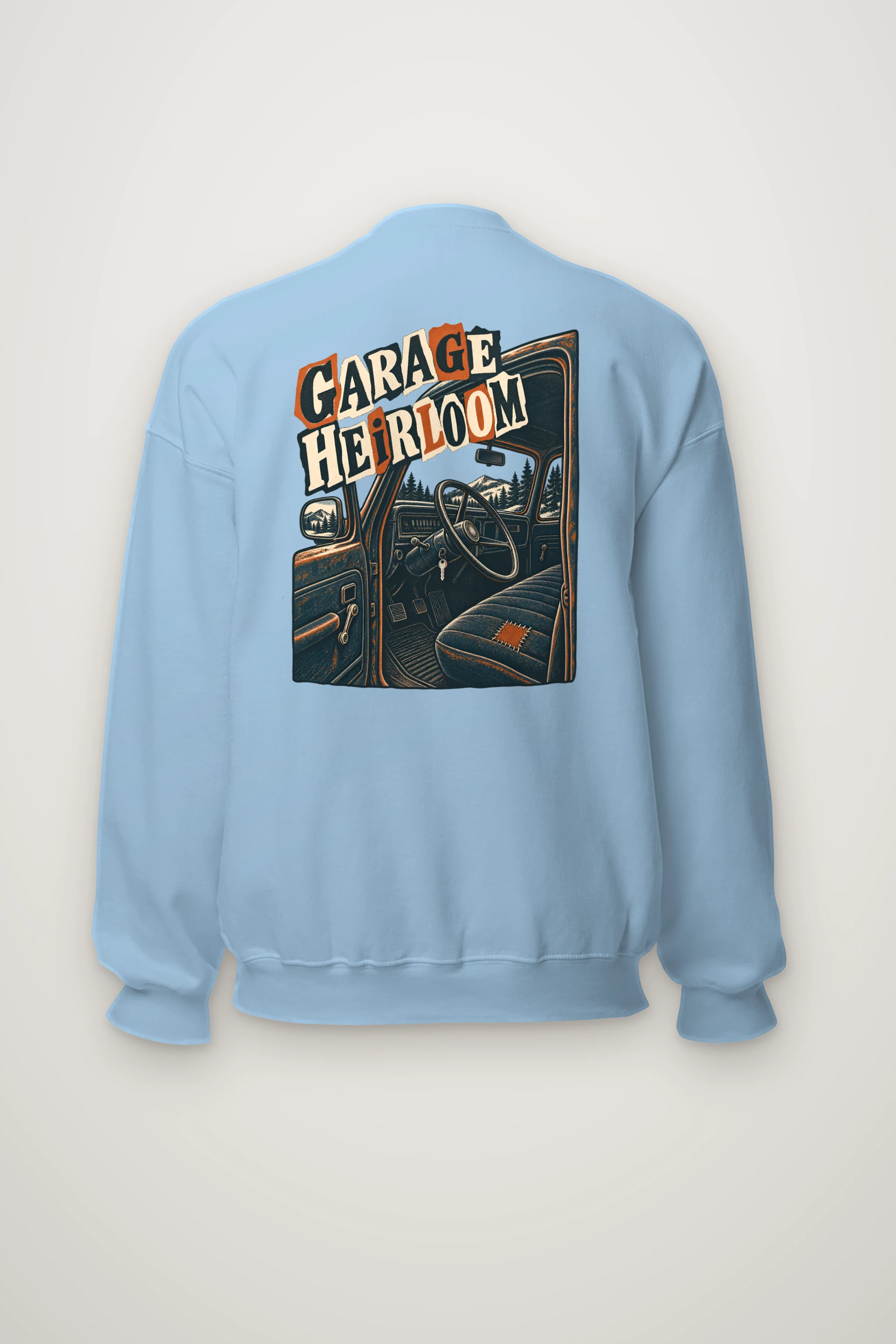 "Garage Heirloom" Heavy Blend Unisex Crewneck Sweatshirt