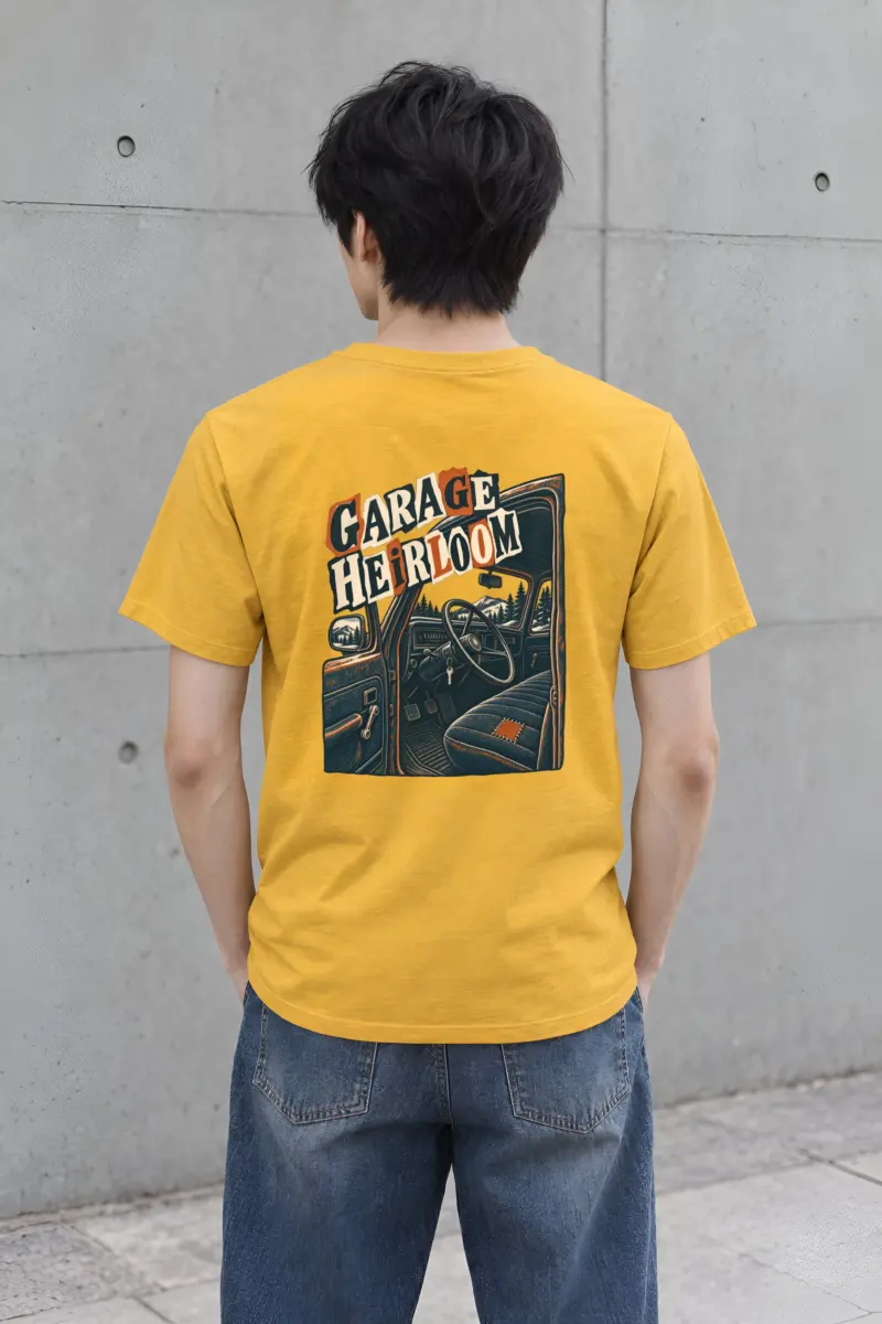“Garage Heirloom Pickup Cab” Heavyweight Unisex Crewneck T-shirt