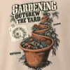"Gardening Outgrew the Yard" Men's Oversized Heavyweight Crewneck T-Shirt