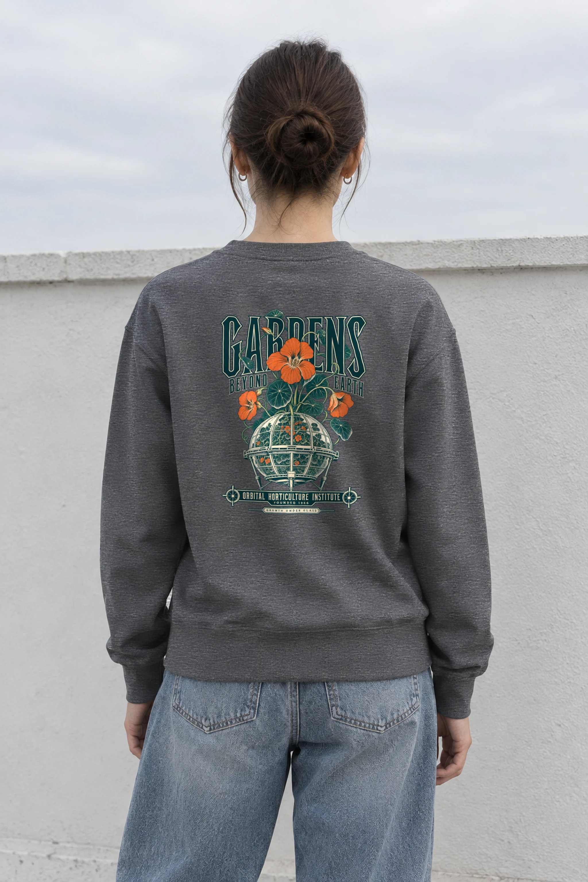 "Gardens Beyond Earth" Heavy Blend Unisex Crewneck Sweatshirt