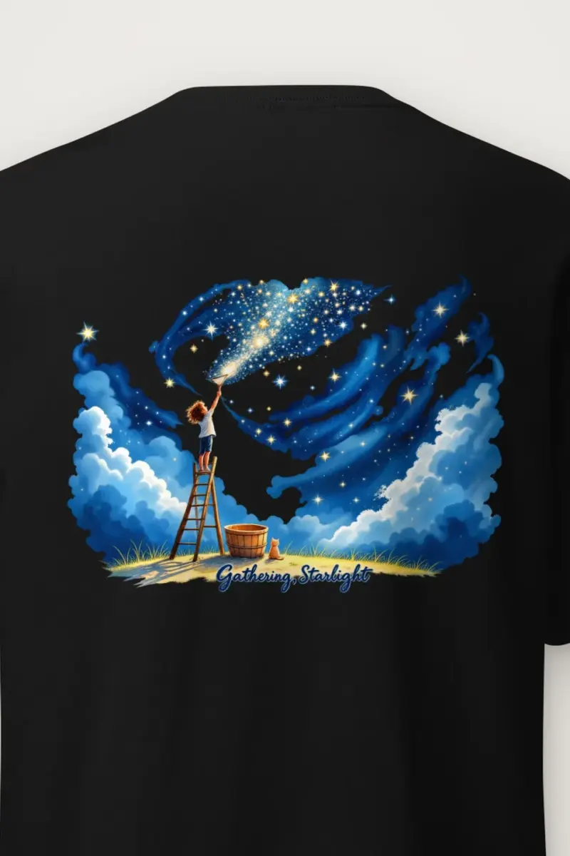 "Gathering Starlight" Heavyweight Unisex Crewneck T-shirt