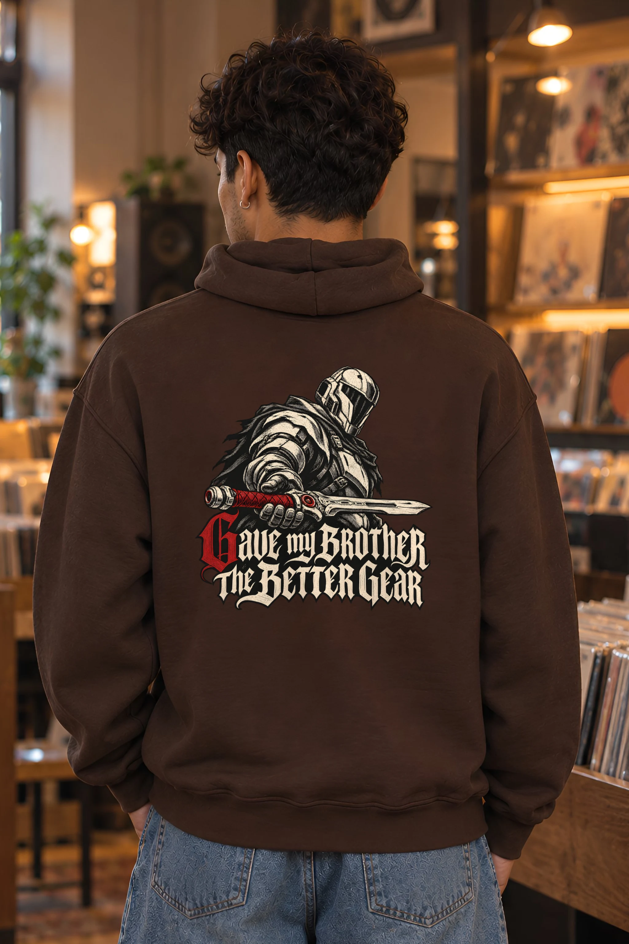 "Gave My Brother the Better Gear" Heavy Blend Unisex Pullover Hoodie