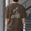 "Gave My Brother the Better Gear" Men's Oversized Heavyweight Crewneck T-Shirt