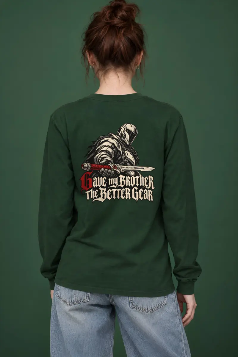 “Gave My Brother the Better Gear” Unisex Longsleeve T-shirt