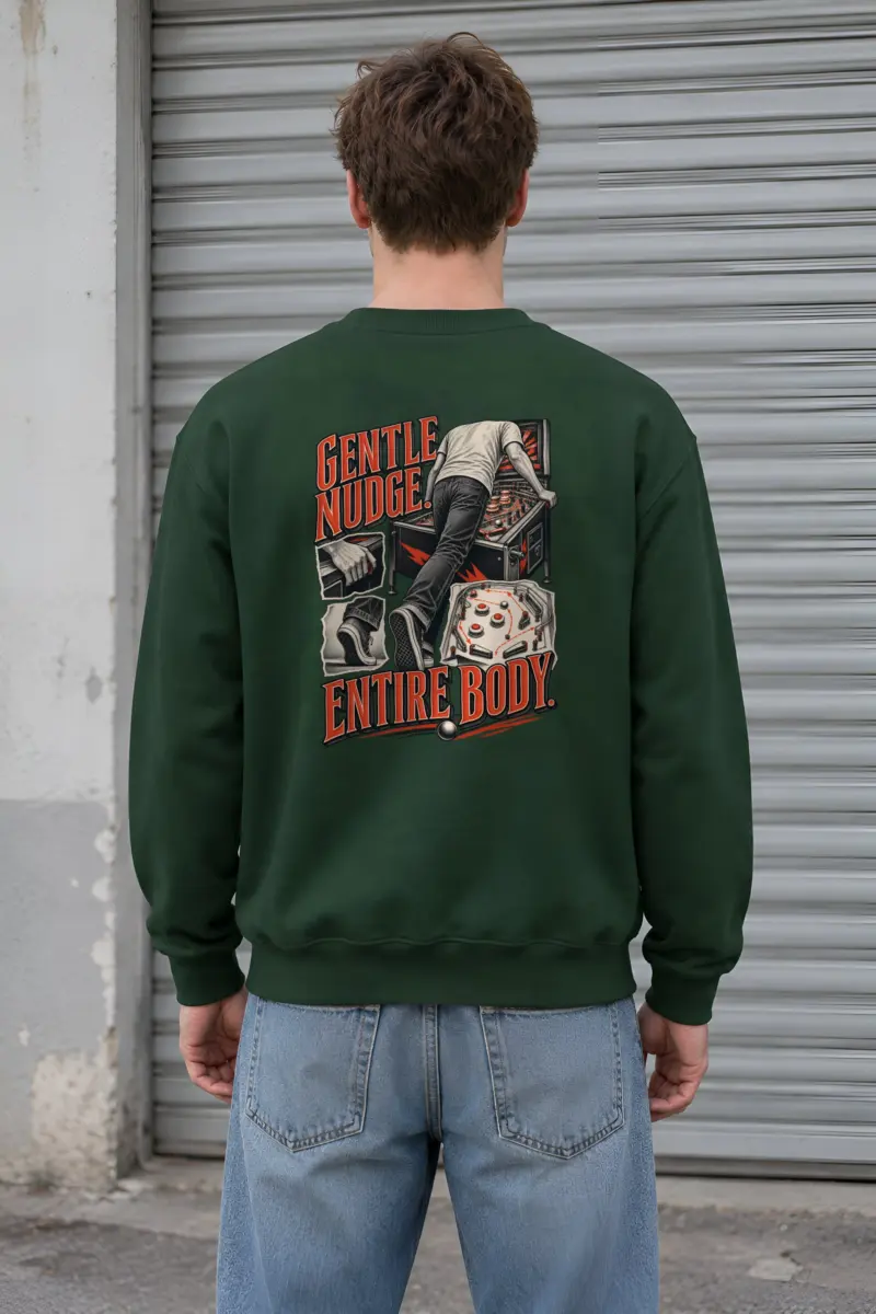 "Gentle Nudge, Entire Body" Heavy Blend Unisex Crewneck Sweatshirt