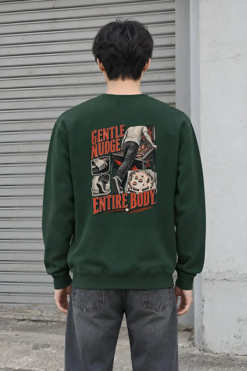 “Gentle Nudge, Entire Body” Heavy Blend Unisex Crewneck Sweatshirt