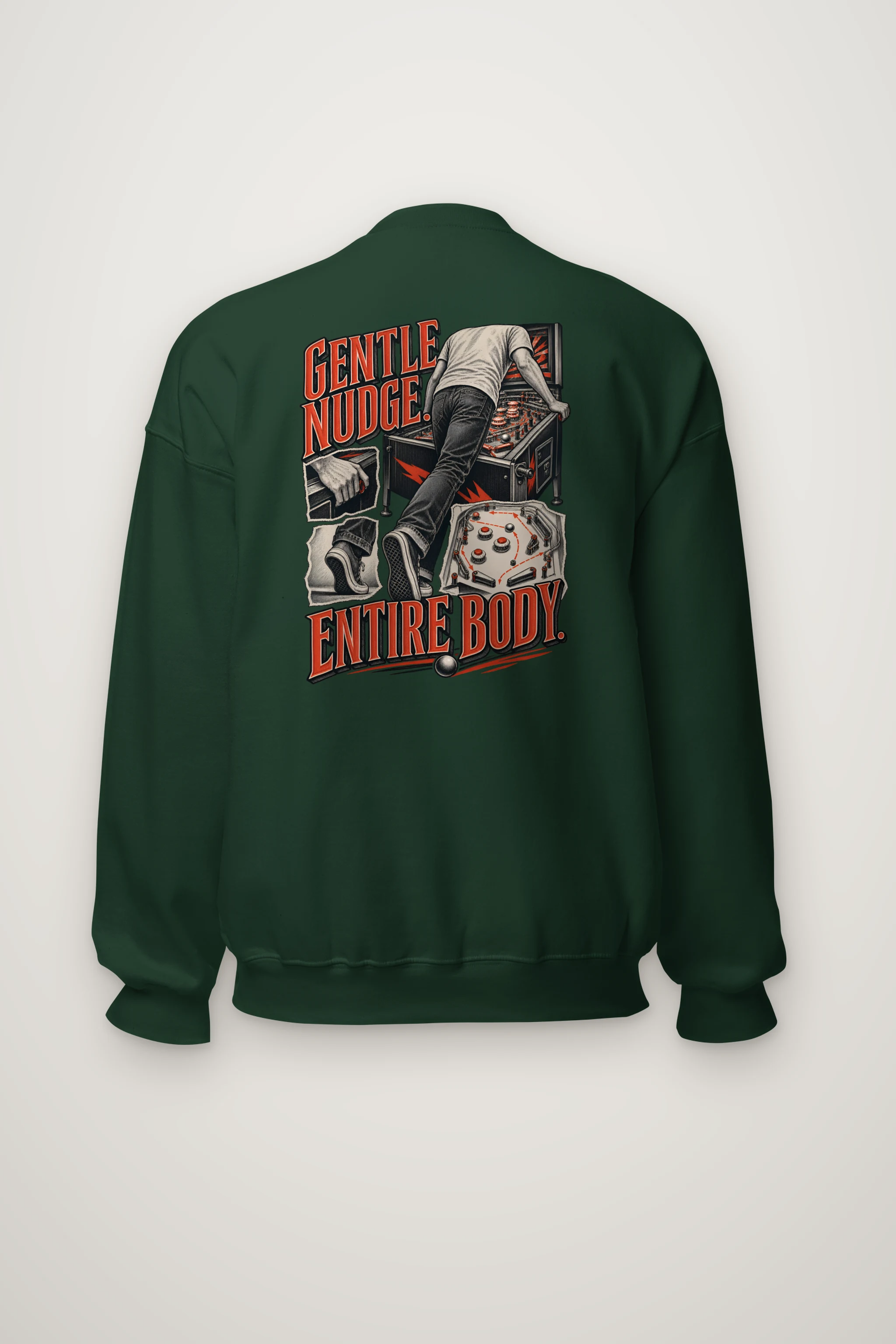 "Gentle Nudge, Entire Body" Heavy Blend Unisex Crewneck Sweatshirt