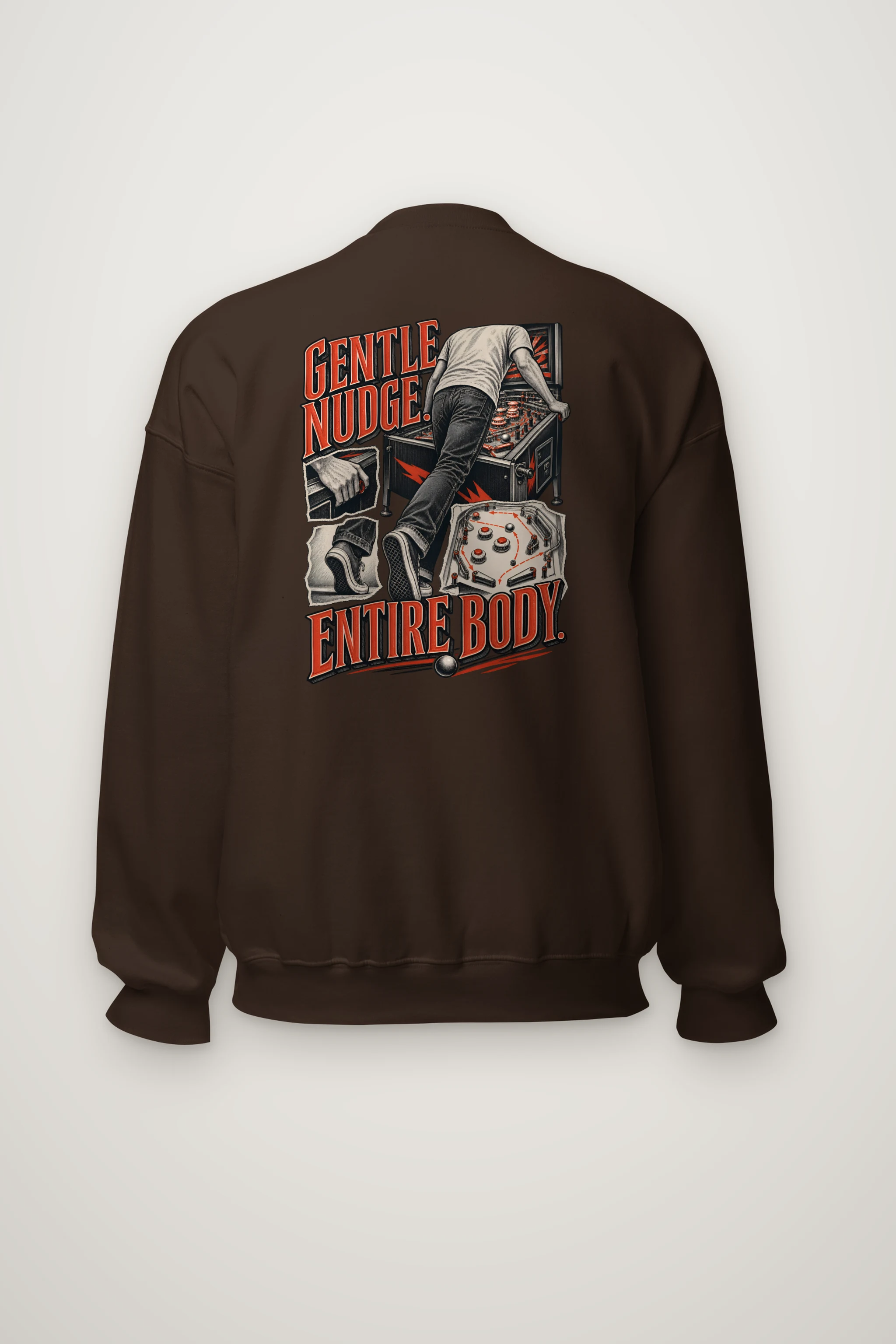 "Gentle Nudge, Entire Body" Heavy Blend Unisex Crewneck Sweatshirt