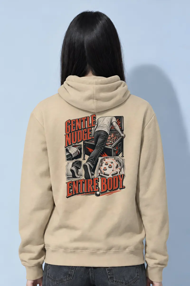 “Gentle Nudge, Entire Body” Heavy Blend Unisex Pullover Hoodie