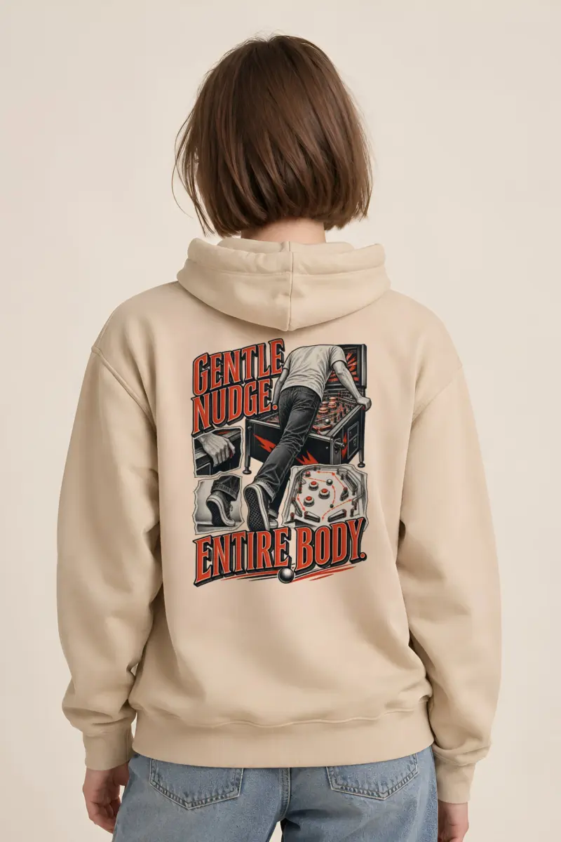 “Gentle Nudge, Entire Body” Heavy Blend Unisex Pullover Hoodie