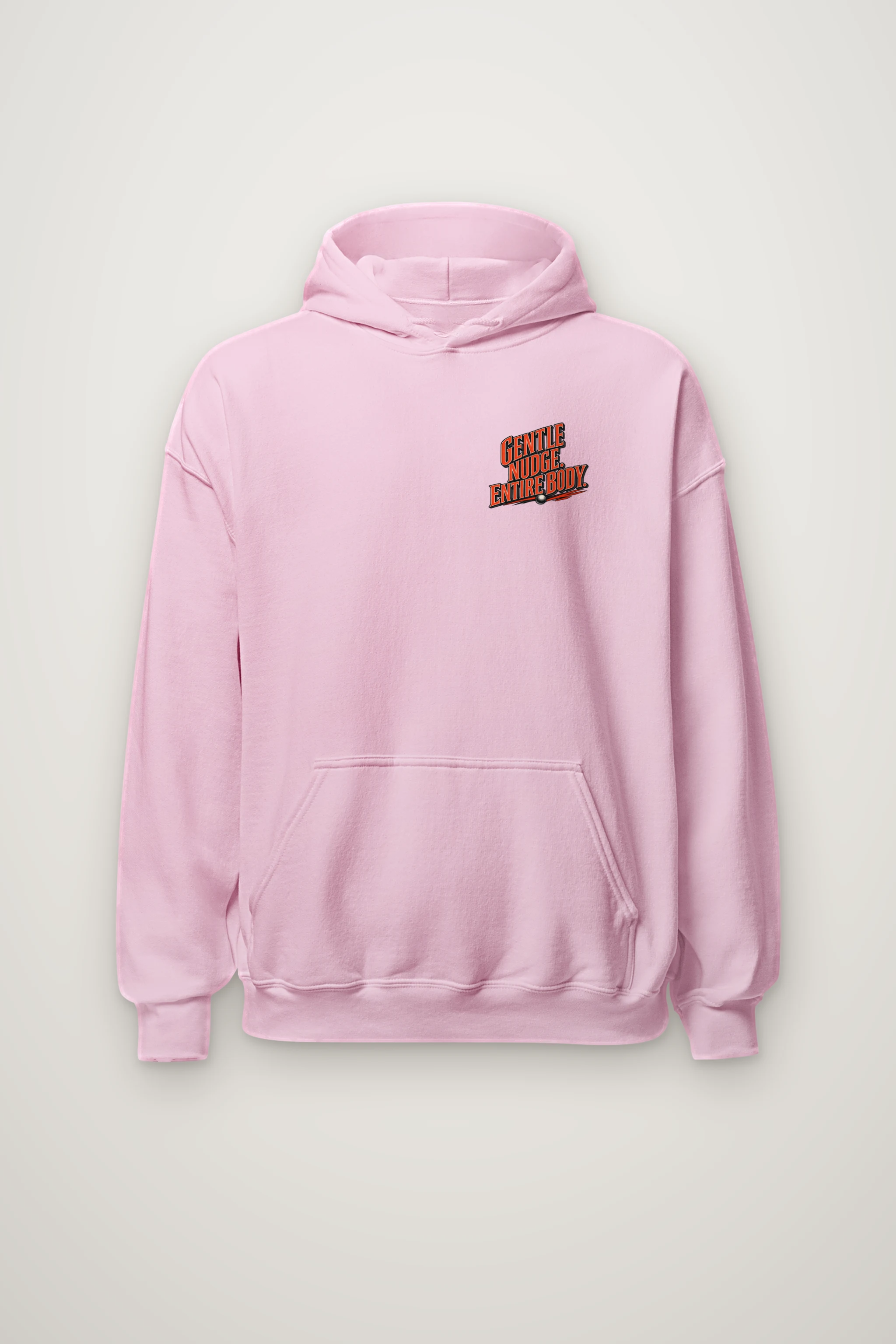 "Gentle Nudge, Entire Body" Heavy Blend Unisex Pullover Hoodie
