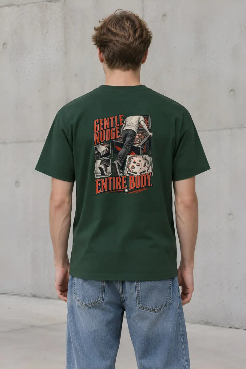 “Gentle Nudge Entire Body” Heavyweight Unisex Crewneck T-shirt