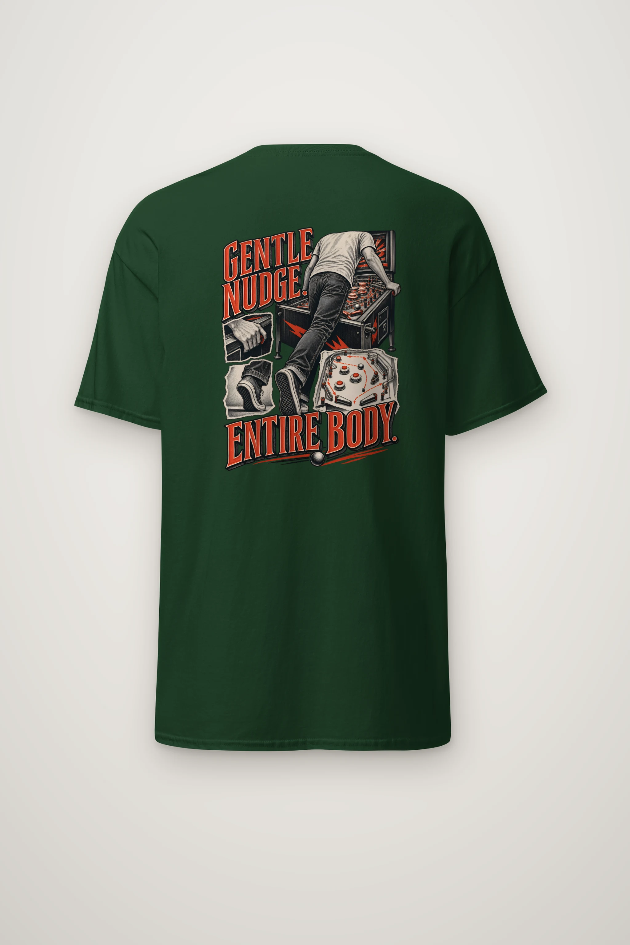 "Gentle Nudge Entire Body" Heavyweight Unisex Crewneck T-shirt