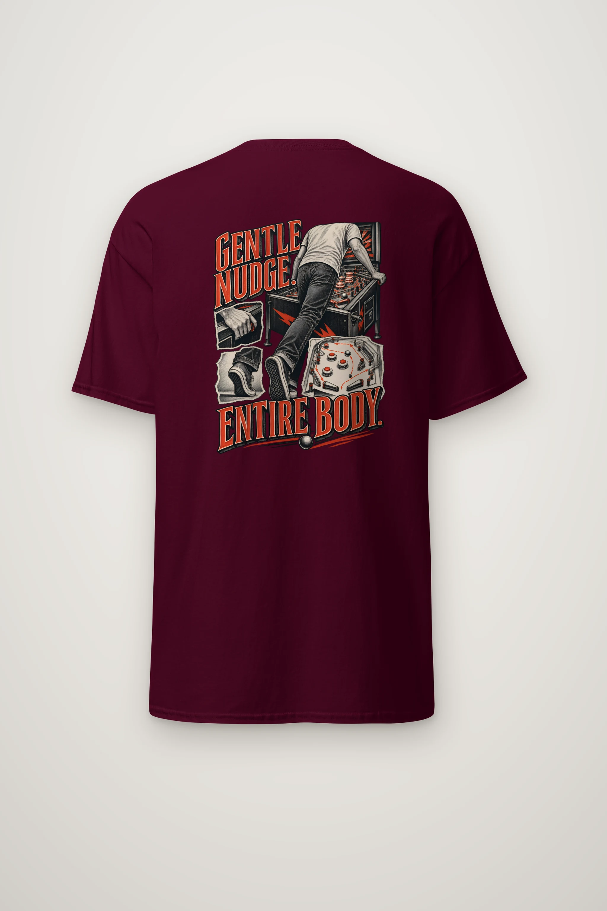"Gentle Nudge Entire Body" Heavyweight Unisex Crewneck T-shirt
