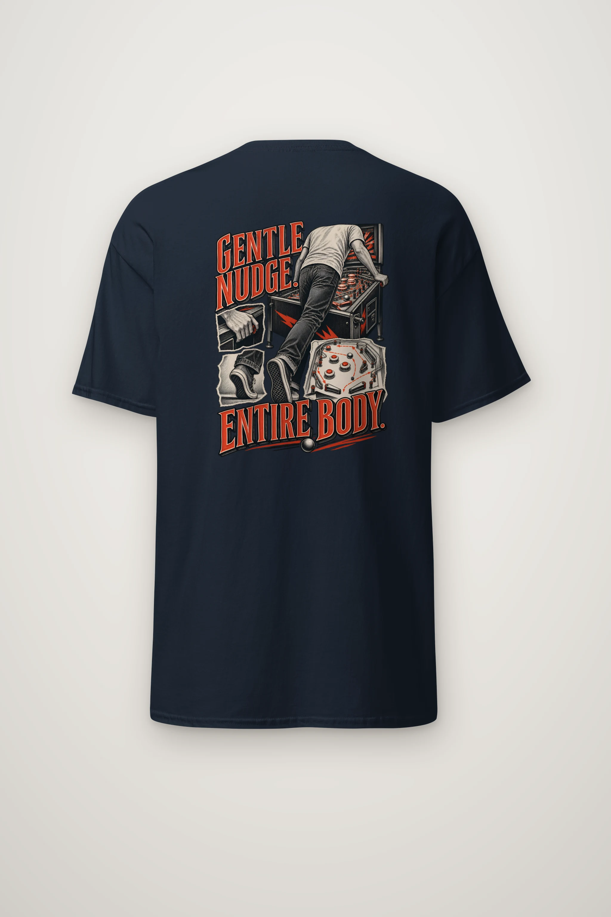 "Gentle Nudge Entire Body" Heavyweight Unisex Crewneck T-shirt
