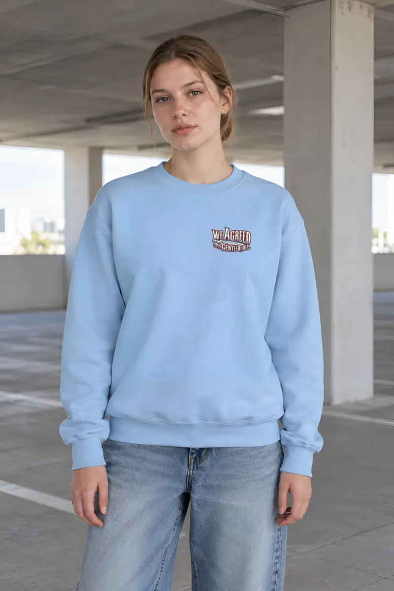 "Gentler Hill Snow Tubing" Heavy Blend Unisex Crewneck Sweatshirt