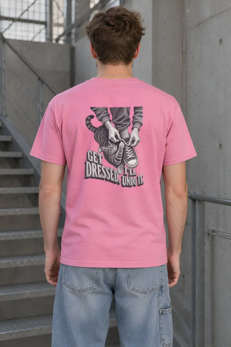 “Get Dressed. I’ll Undo It.” Heavyweight Unisex Crewneck T-shirt