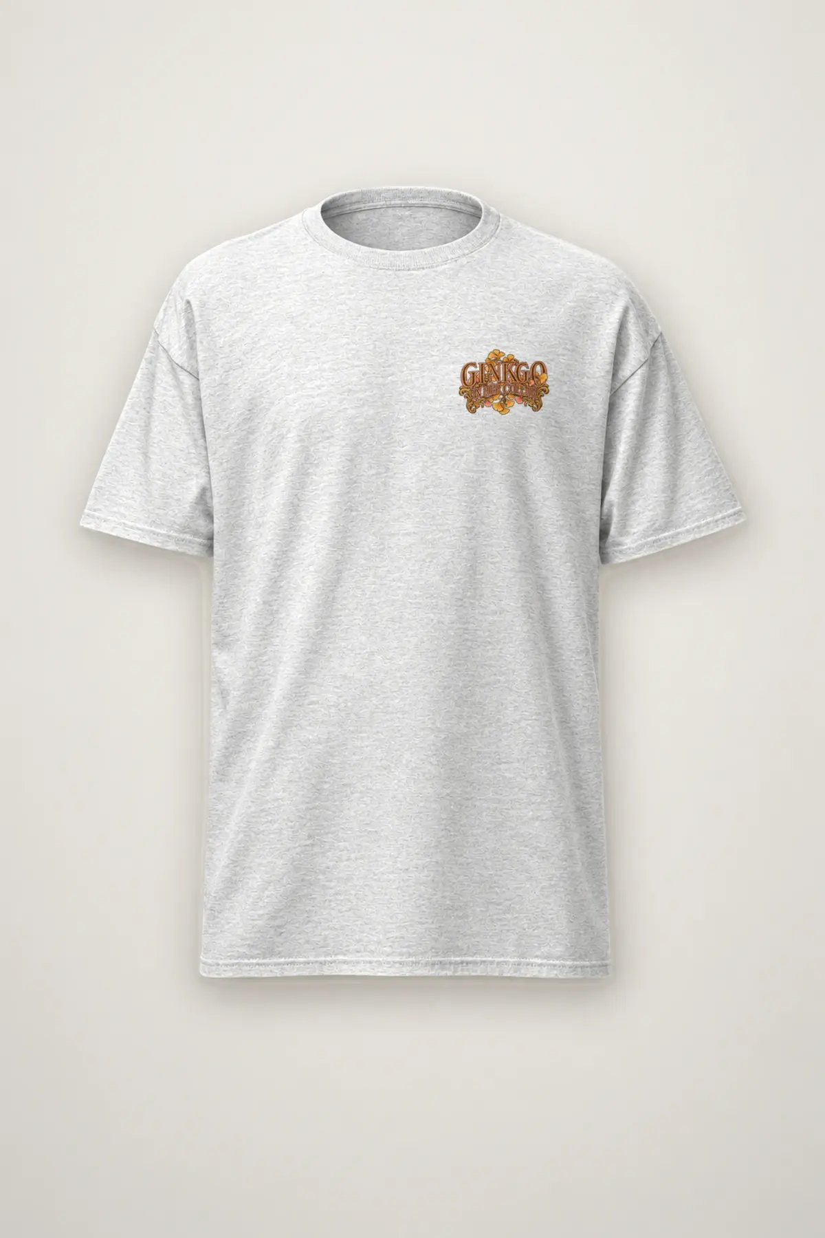 "Ginkgo In Her Collar" Heavyweight Unisex Crewneck T-shirt