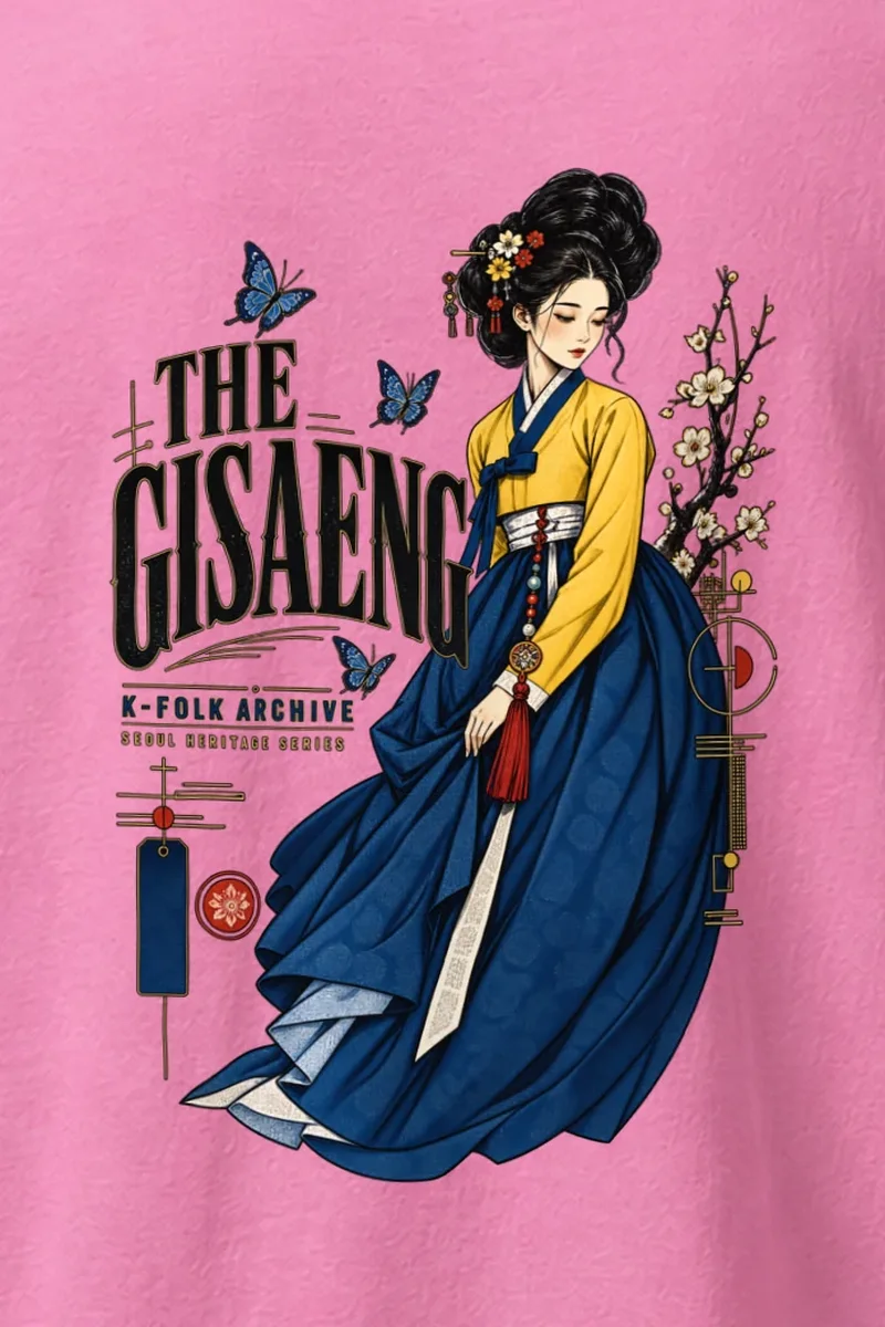 "Gisaeng Folk Archive" Heavyweight Unisex Crewneck T-shirt